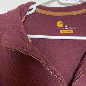 Carhartt maroon 1/4 zip